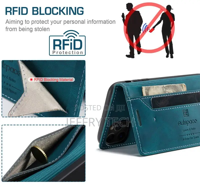 iPhone 11 Pro Max Retro Flip Leather Wallet Case Blue