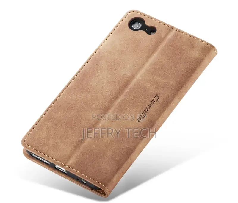iPhone 6S Plus/6 Plus Anti-Fall Leather Wallet Case Brown