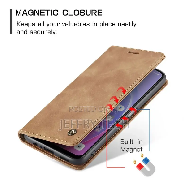 OPPO A96 4G Retro Flip Leather Wallet Case Brown