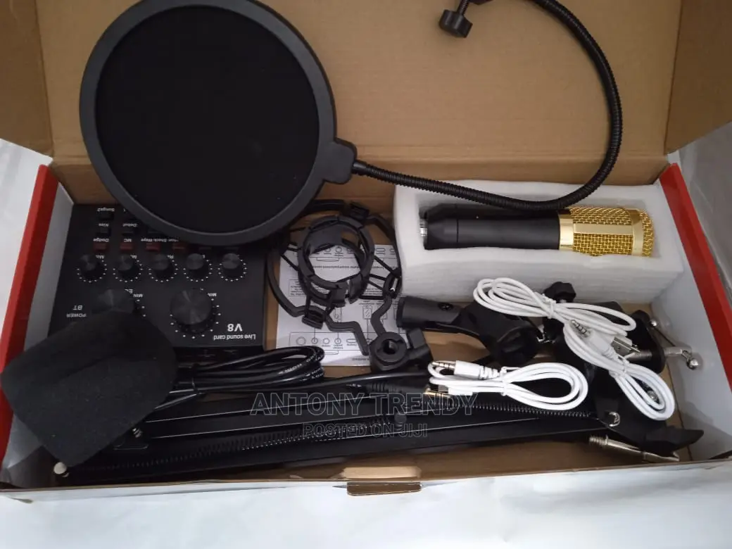 Bm-800 Condenser Microphone Bundle, With Adjustable Mic