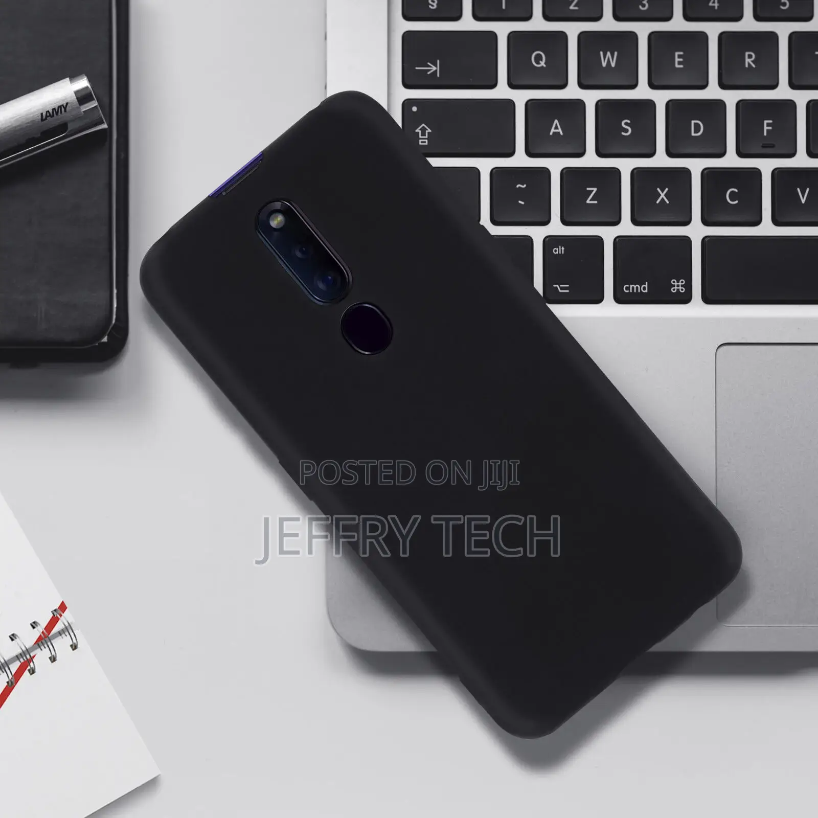Silicon Case, Matte Back Cover for Oppo F11 Pro – Black