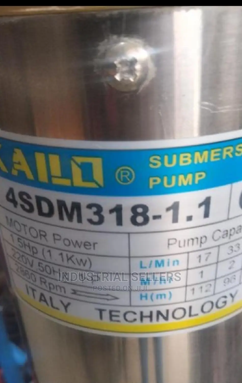 1.5hp Kailo Submersible Pumps