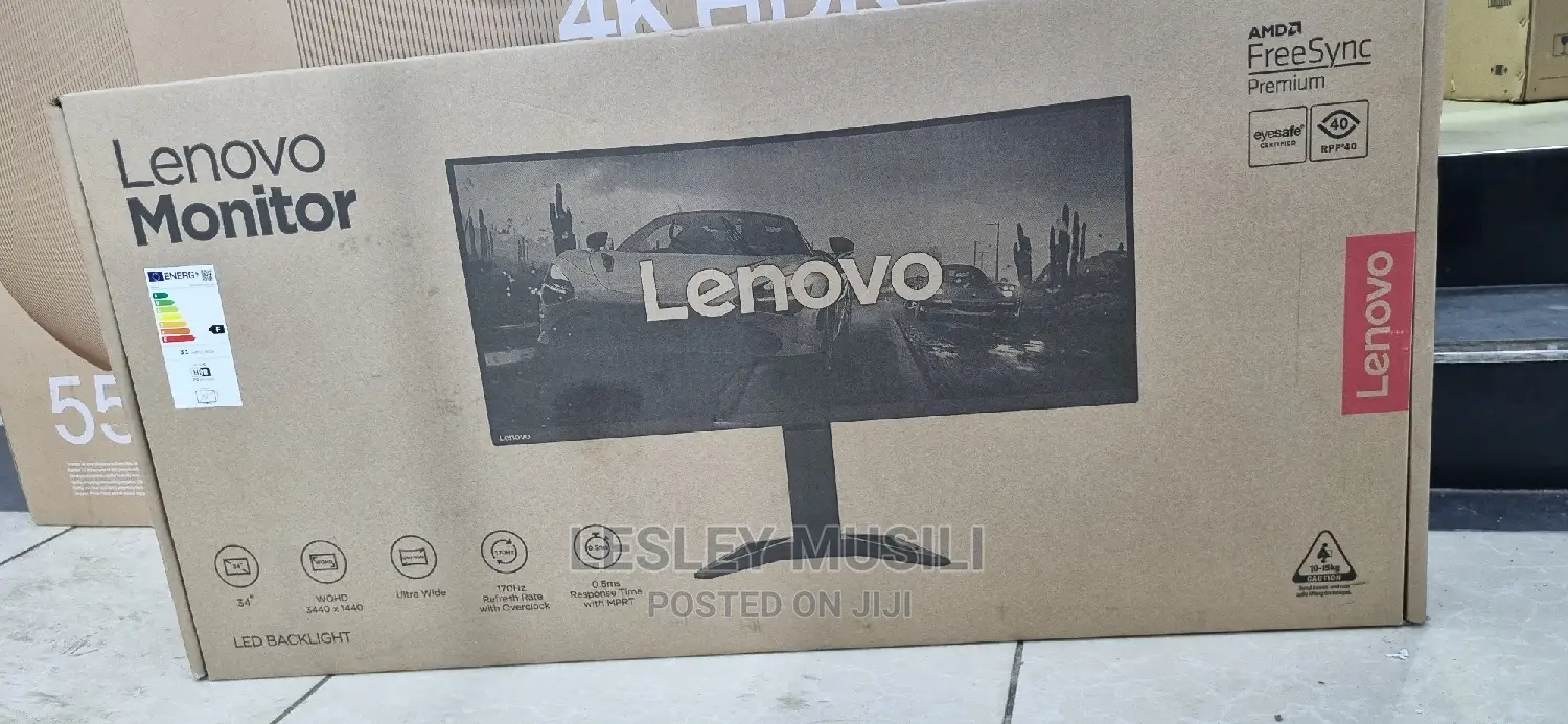 Lenovo G34w-30 34" Ultrawide QHD Curved Gaming Monitor