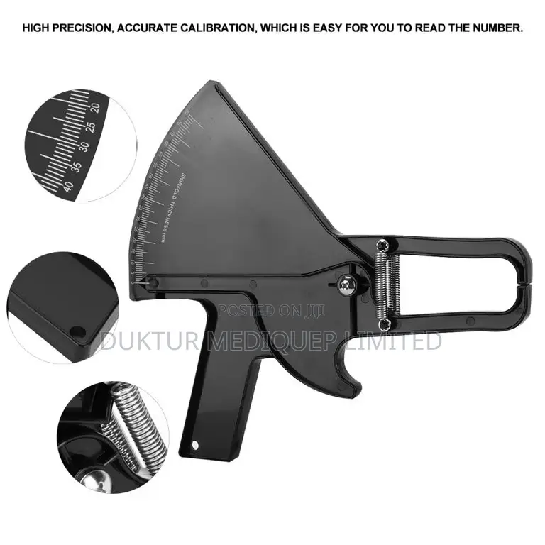 Skin Fold Body Fat Caliper Tester Fitness Skinfold Accurate