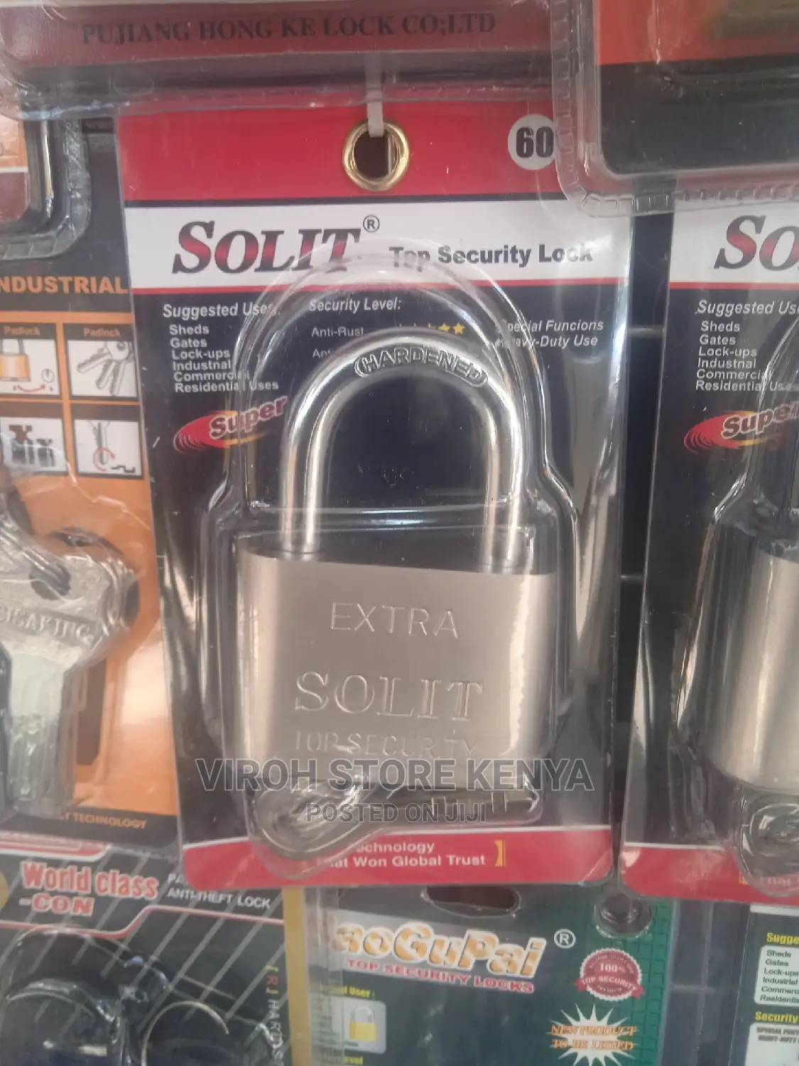 Solit 60mm Padlock 4 Keys Lock
