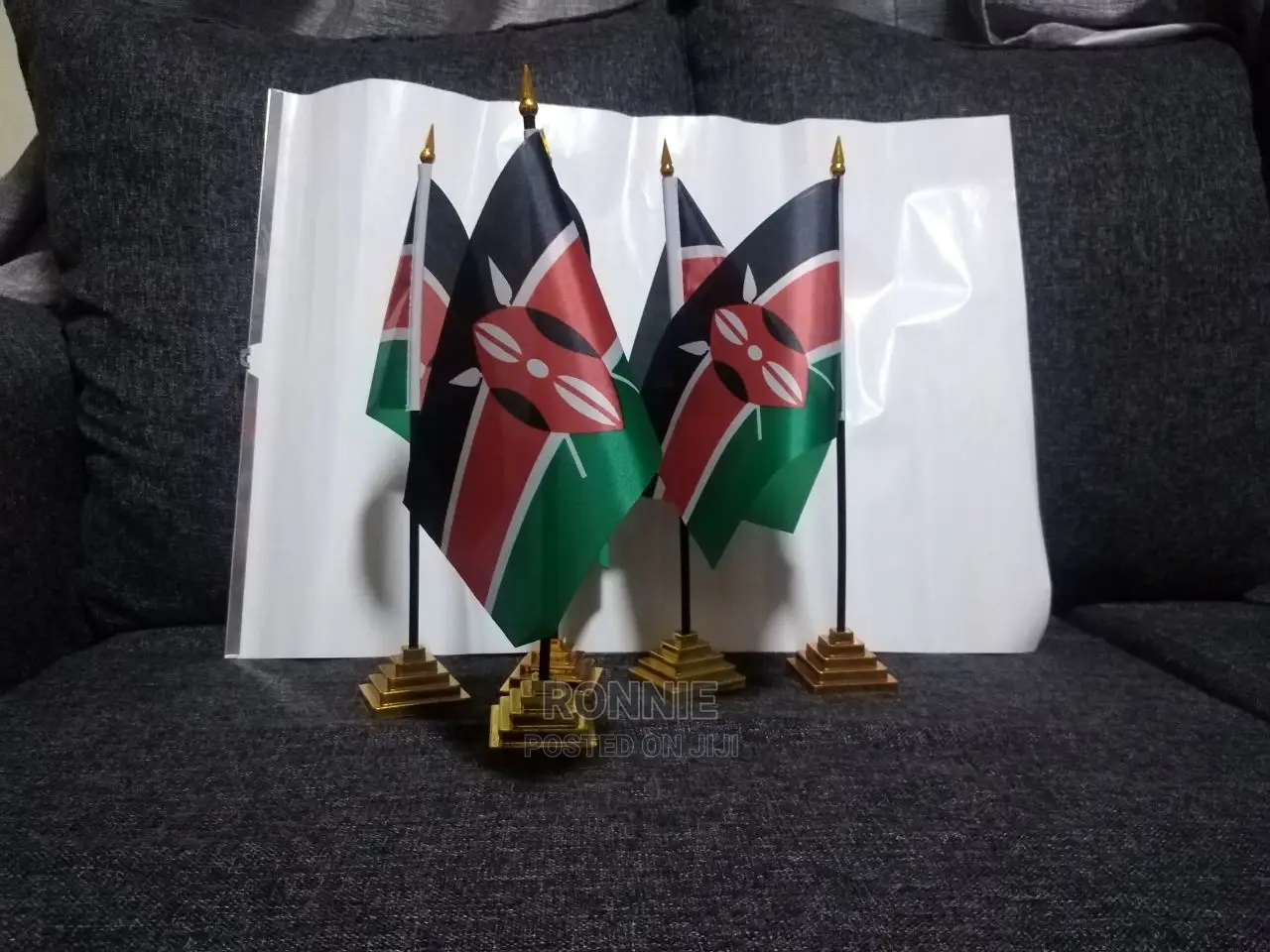Kenya Flags Detachable Mini Flags 35cm Patriotic Flags