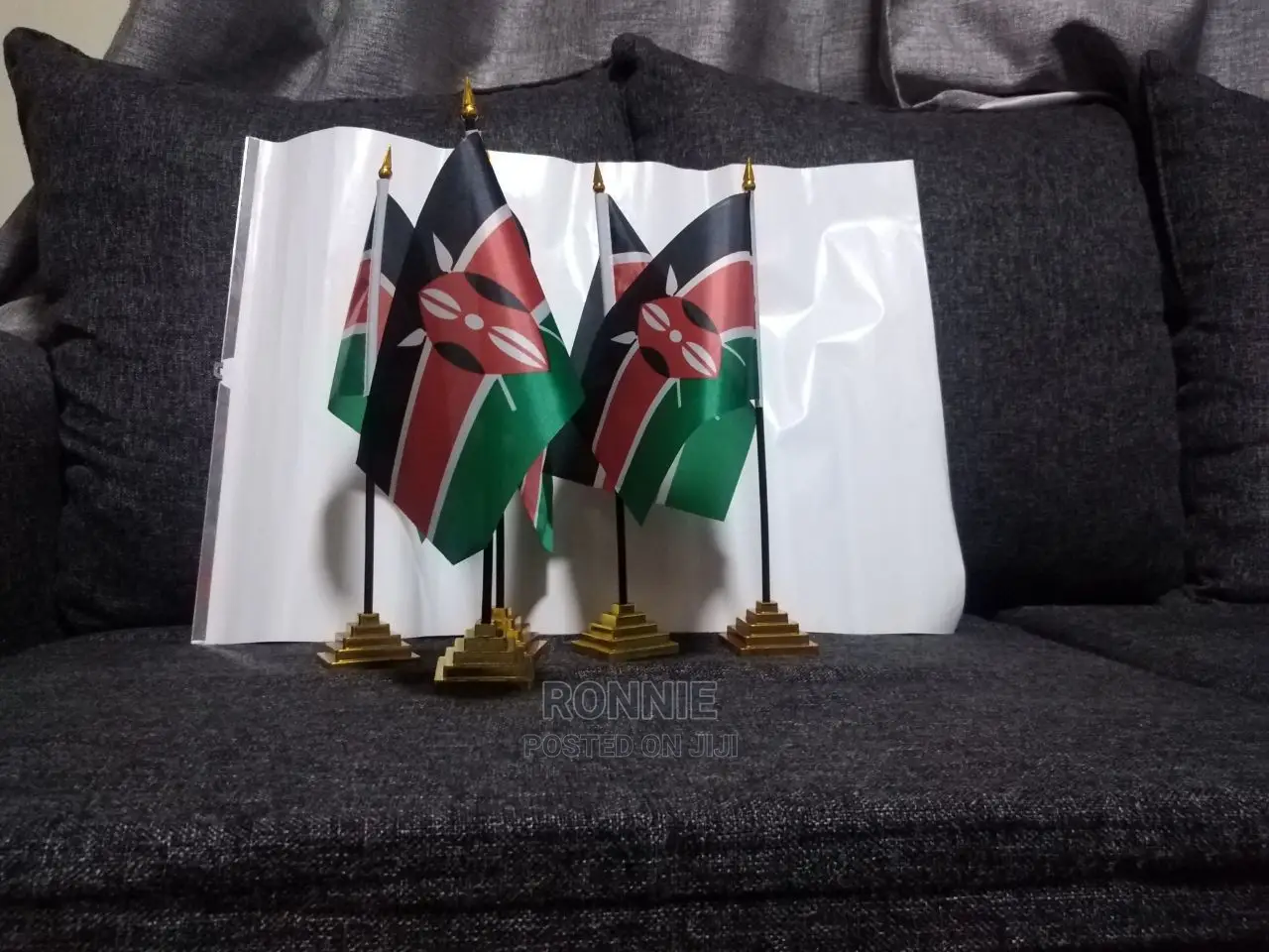 Kenya Flags Detachable Mini Flags 35cm Patriotic Flags