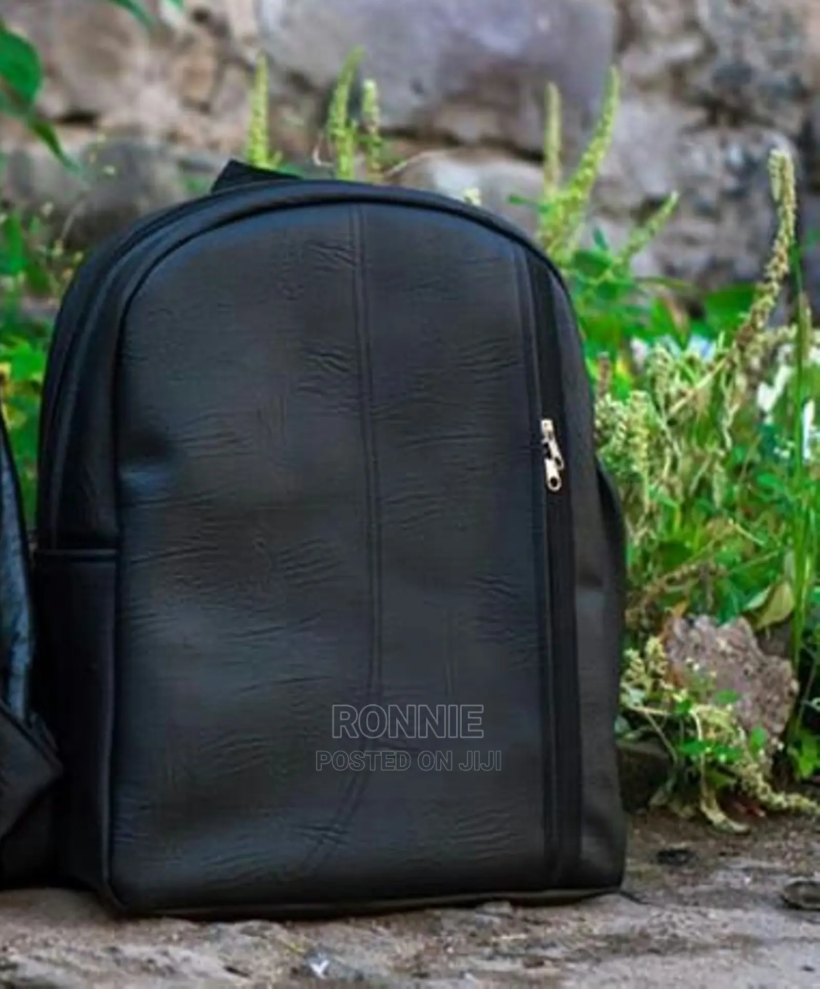 Black Leather Backpacks - Custom Design - Made in Kenya