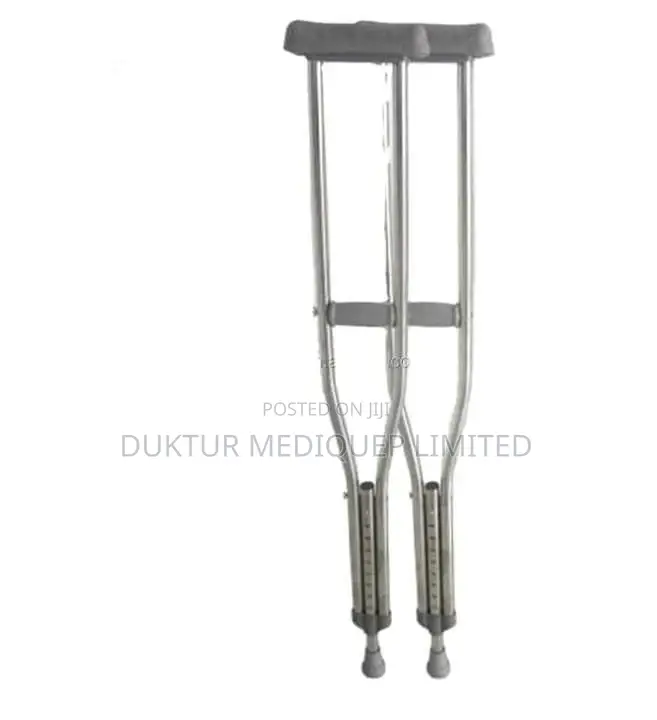 Stainless Steel Crutch for Heavier Adult 1 Pair
