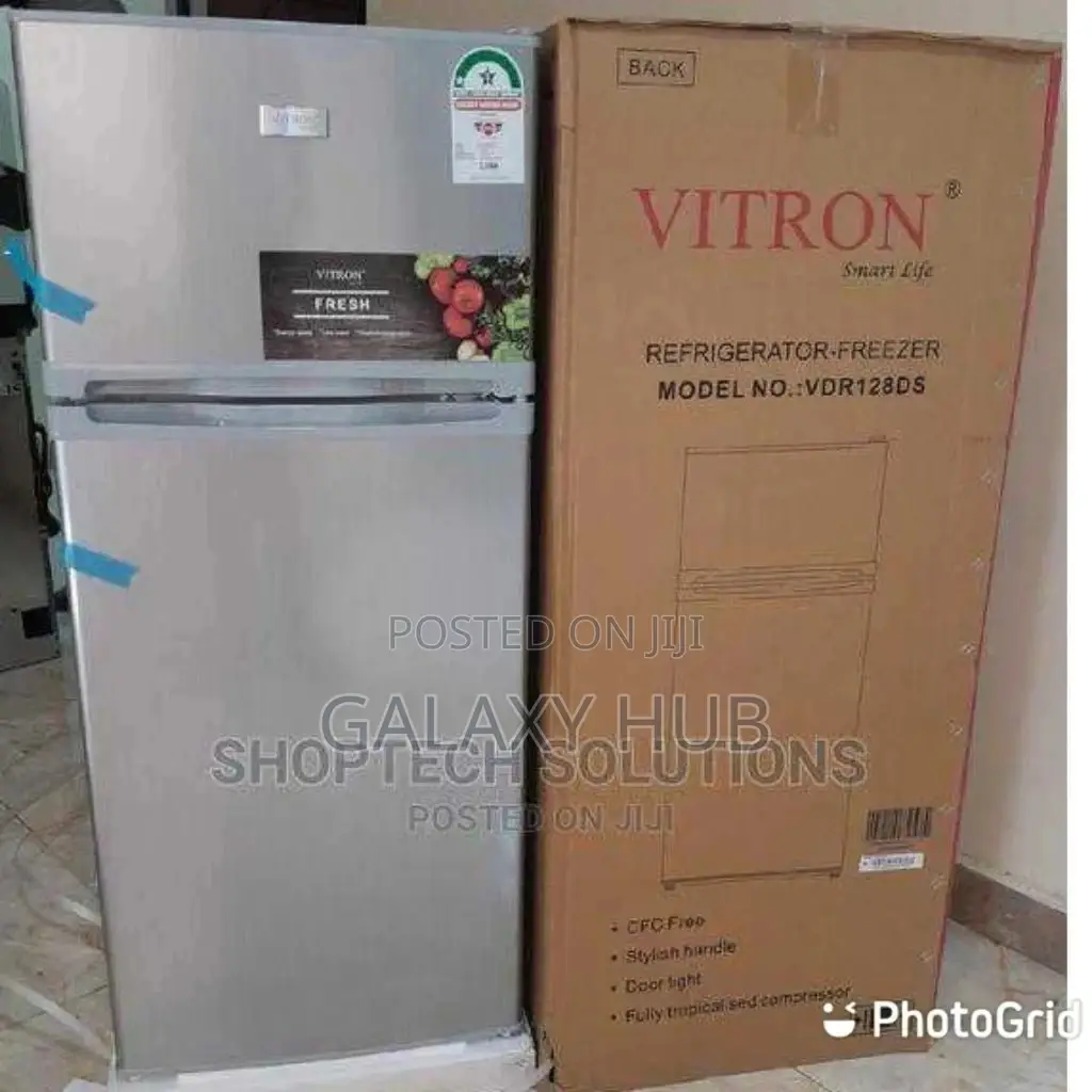 Vitron 128litres Fridge Double Door With Freezer