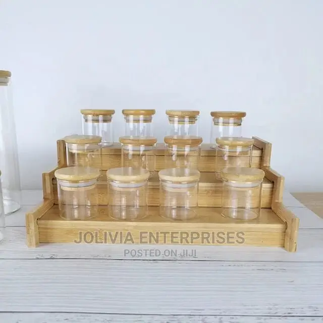 Glass Spice Jar Set 12pcs