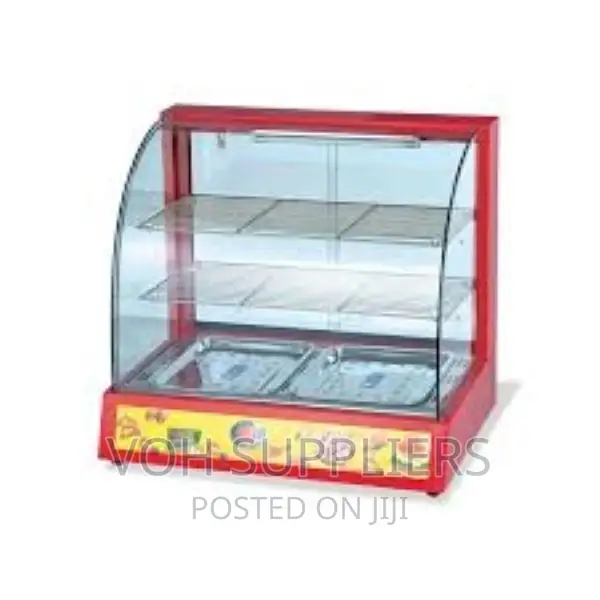 Commercial Curved Glass Food Warmer