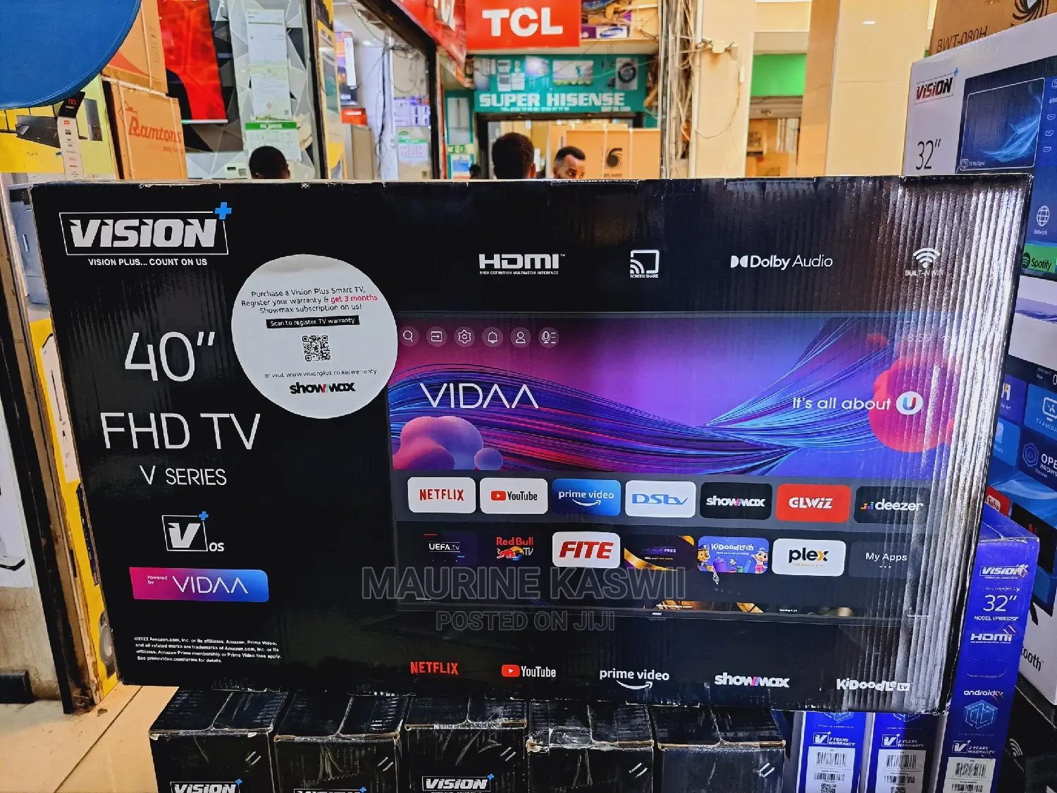 Vision Plus 40′′ FHD V+ OS Smart TV New Model (New Model)