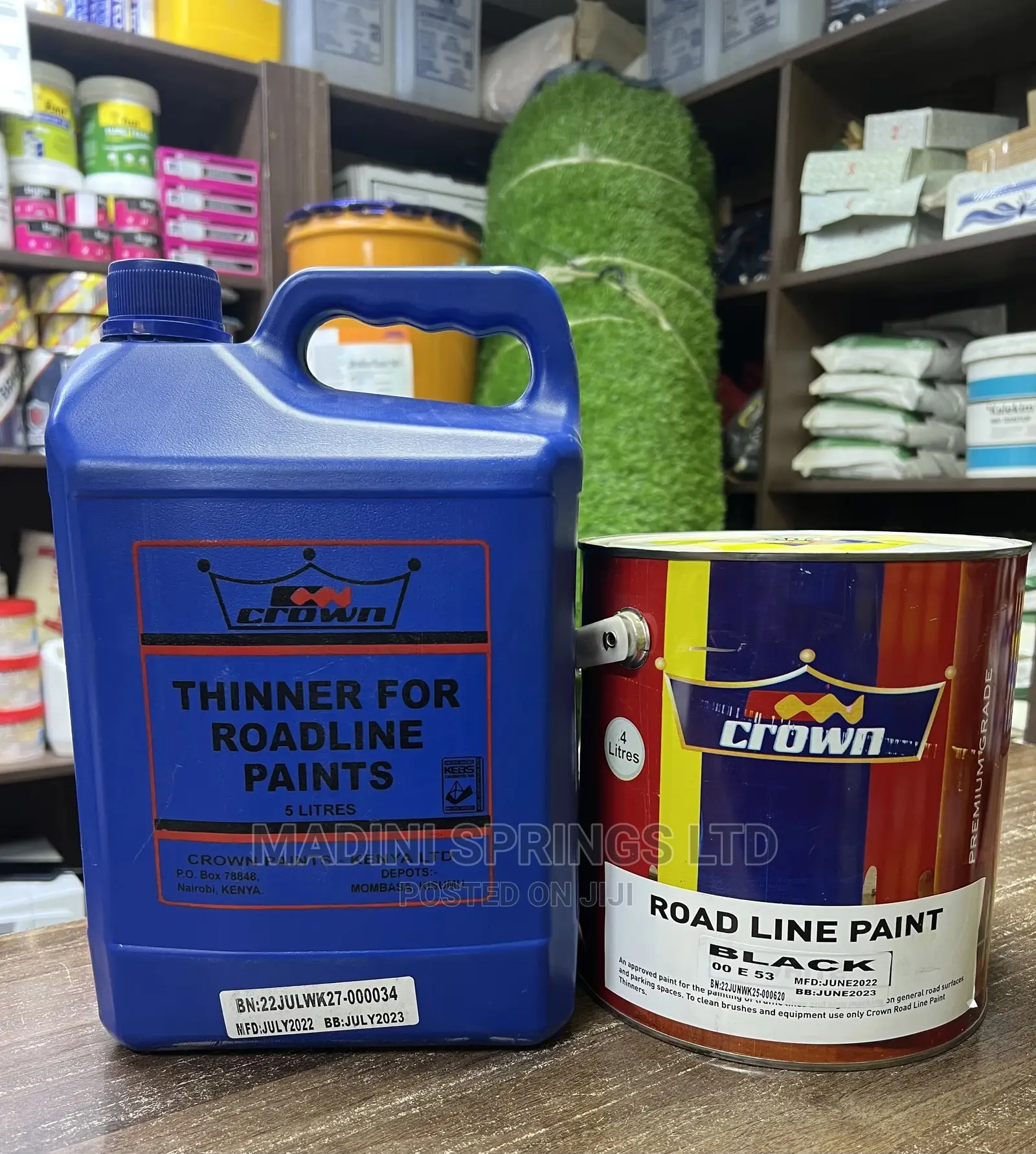 Road Line Marking Paint - White, Yellow and Black in Stock