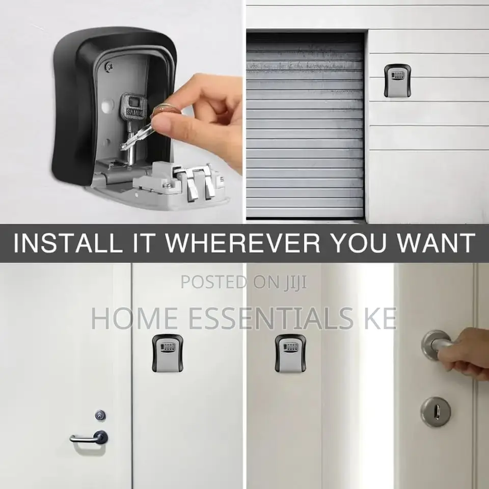 Weatherproof Wall-Mounted Key Safe Password