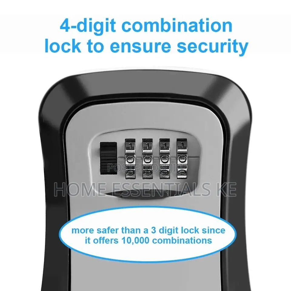 Weatherproof Wall-Mounted Key Safe Password