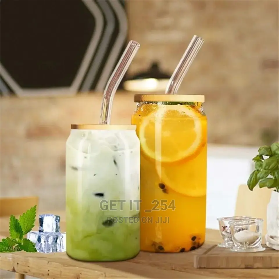 Round Transparent Borosilicate Drinking Glass