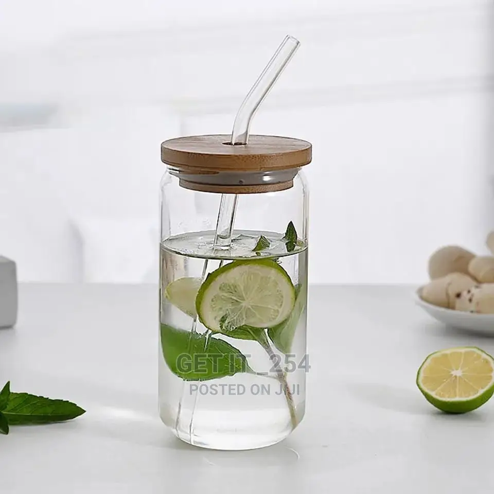 Round Transparent Borosilicate Drinking Glass