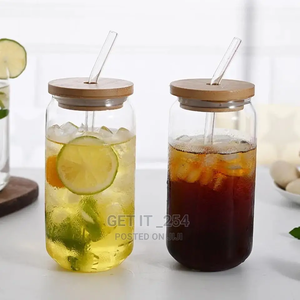 Round Transparent Borosilicate Drinking Glass