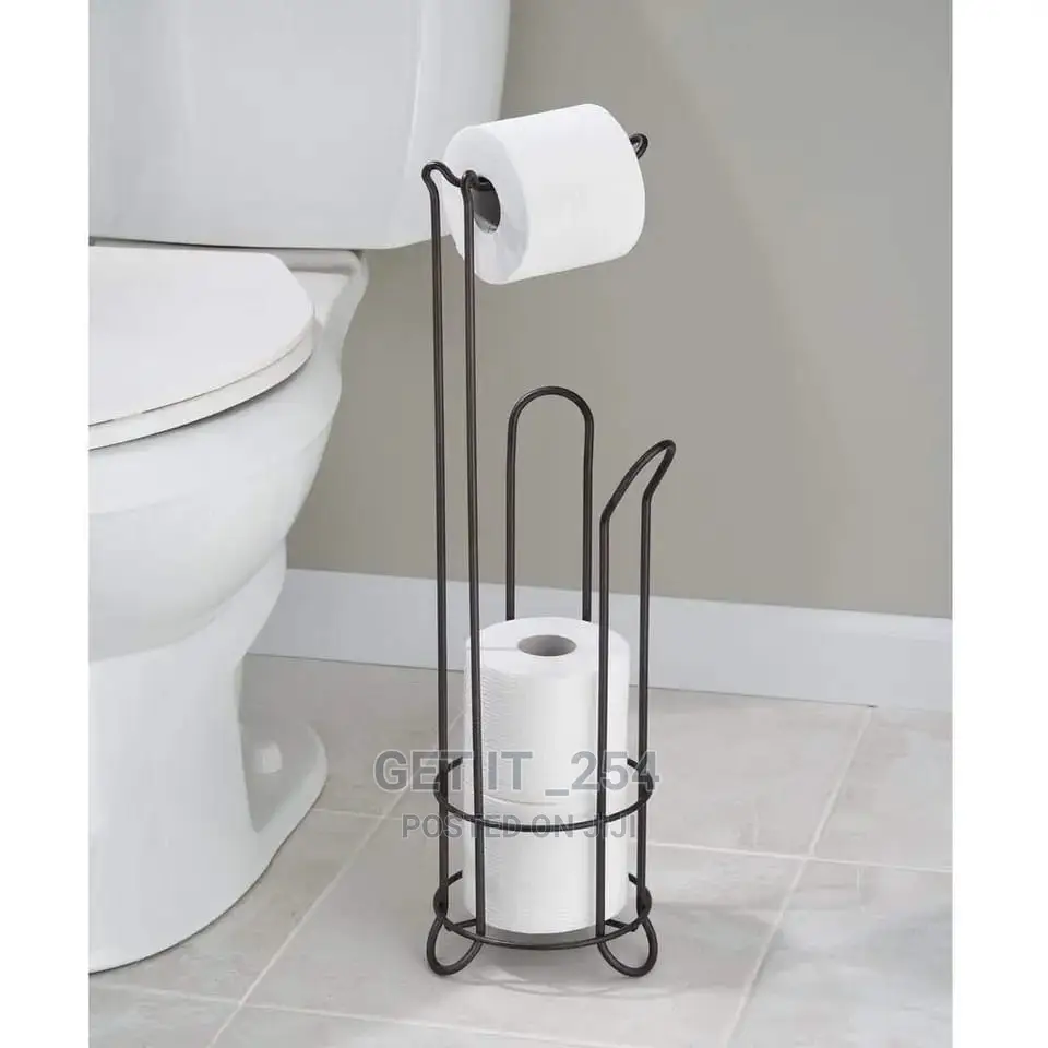 Heavy Duty Stainless Steel Floor Standing Toilet Paper Rolls