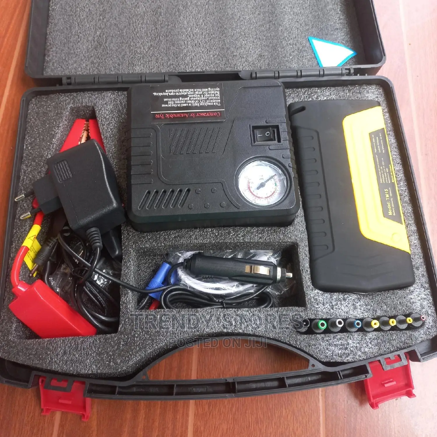 Portable Car Jump Starter With Air Compressor