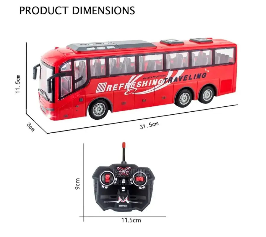 Remote Controlled RC Big Bus Refreshing Traveling