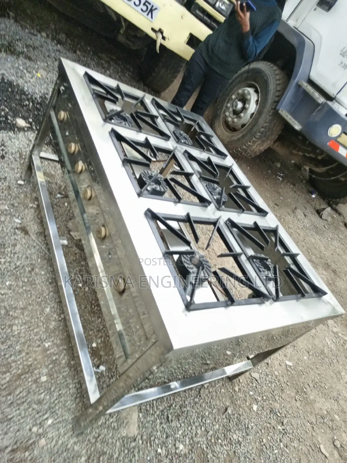 6 Burner Gas Cooker. Commercial Gas Cooker