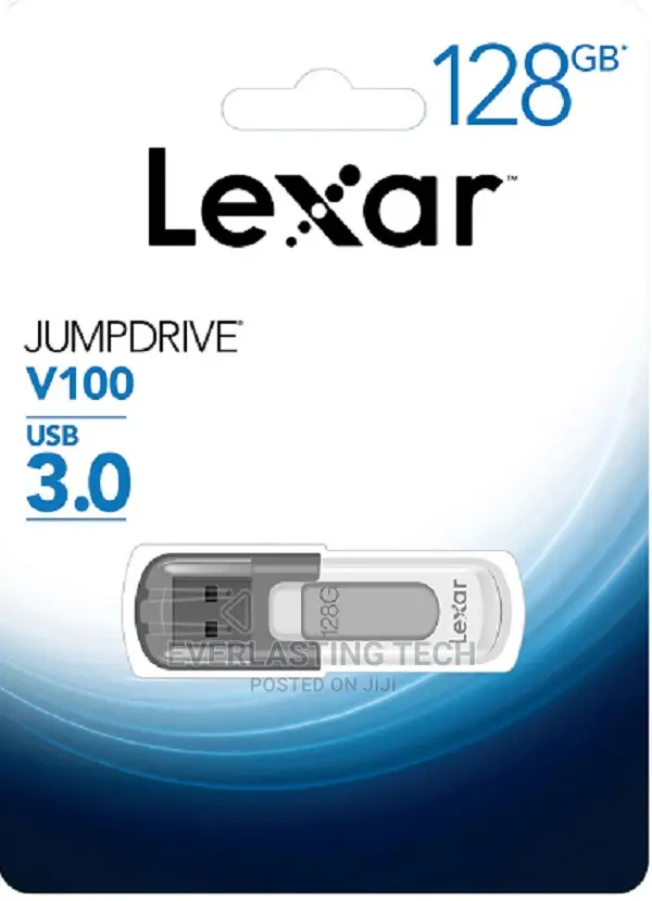 Lexar Jumpdrive V100 USB 3.0 Flash Drive - 128GB