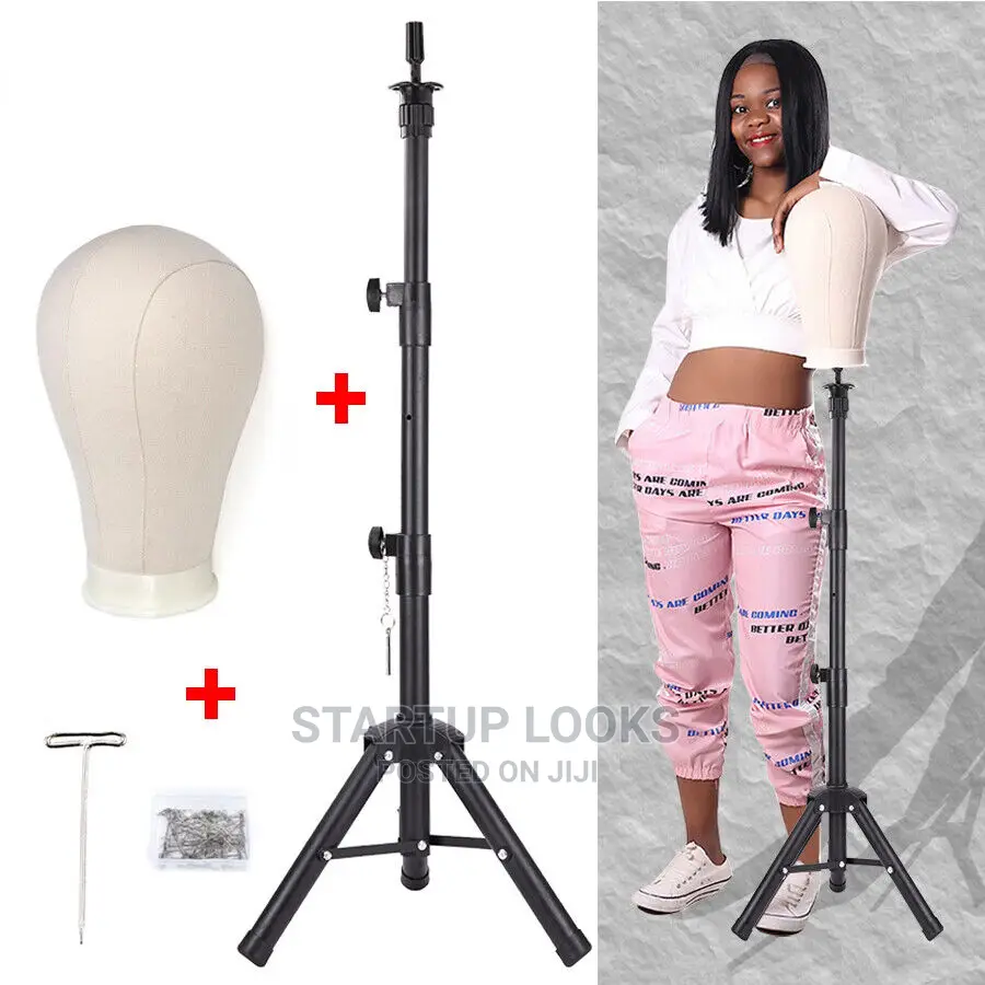 Wig Making Heavy Duty Tripod + Canvas Head+ Tpins