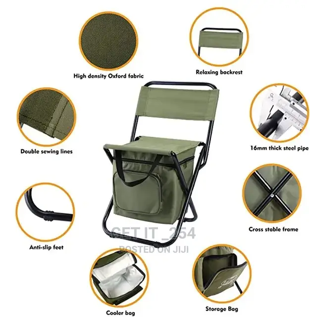Camping Chair With Cooler Box