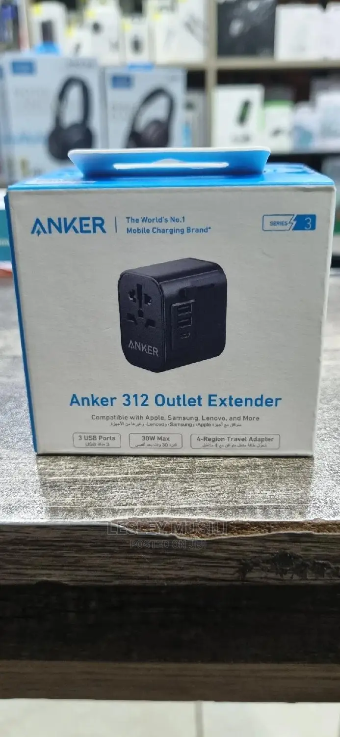 Anker 312 Outlet Extender -Black