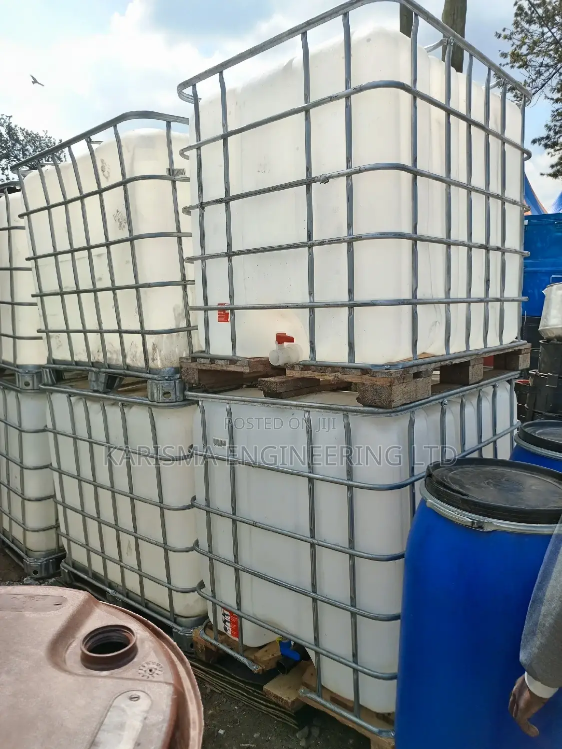 Caged Steel Ibc Water Tanks