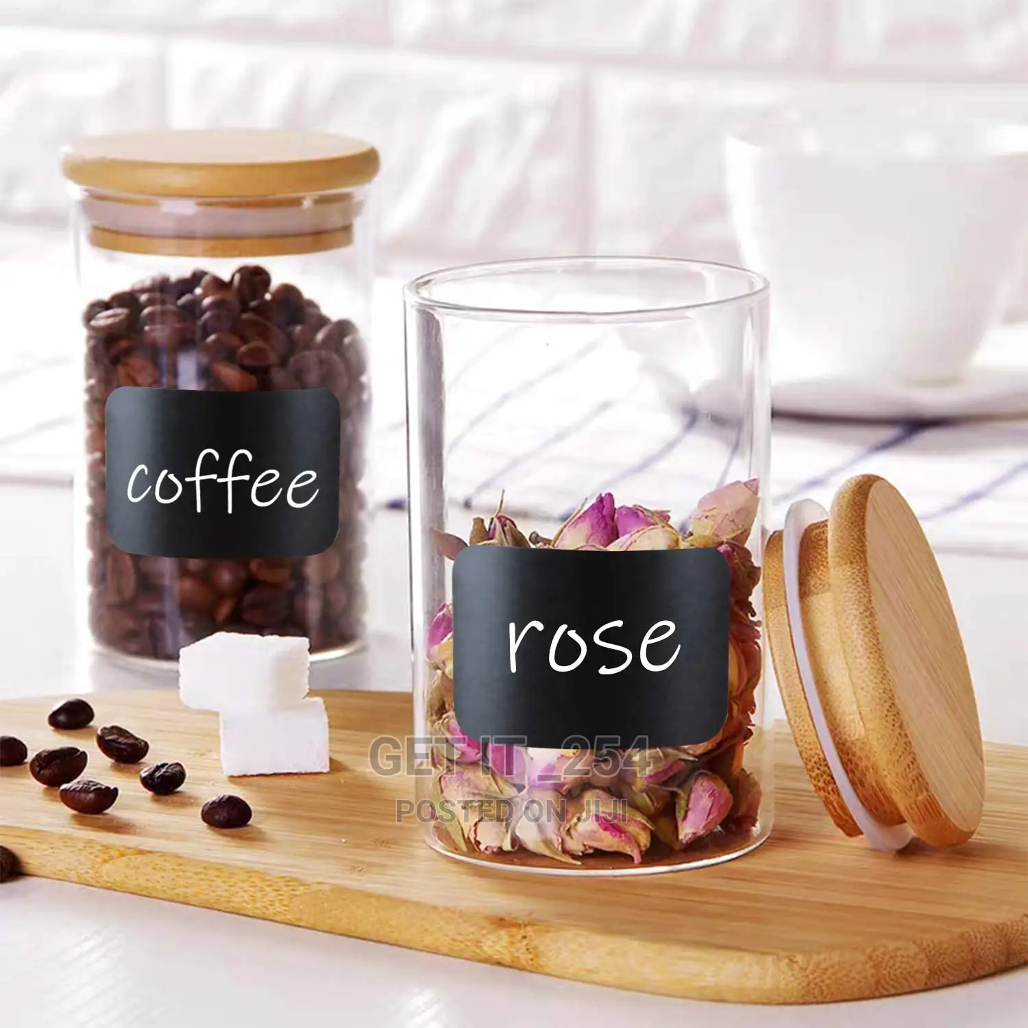 Glass Canisters 12pcs Set