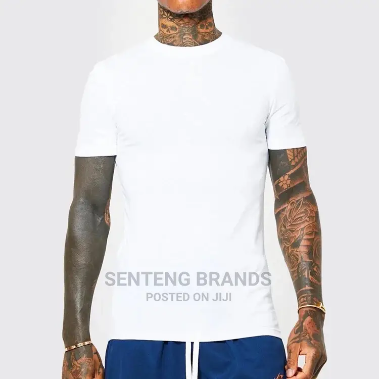 White Round Neck Tshirts