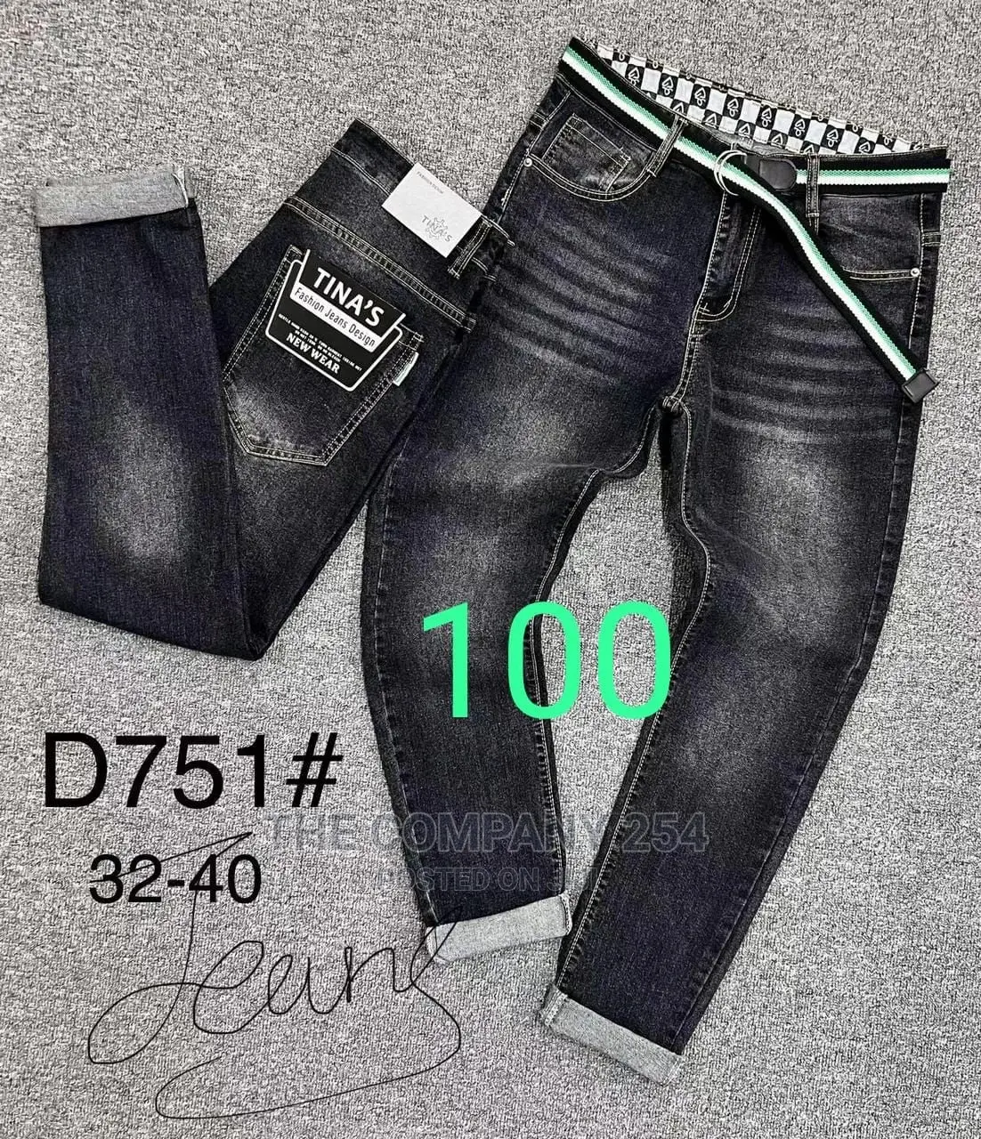 Legit Top Quality Men's Fashion Slim Fit Designer Jeans