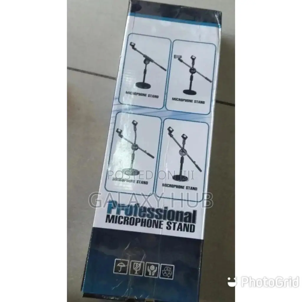 Microphone Stand With Round Base