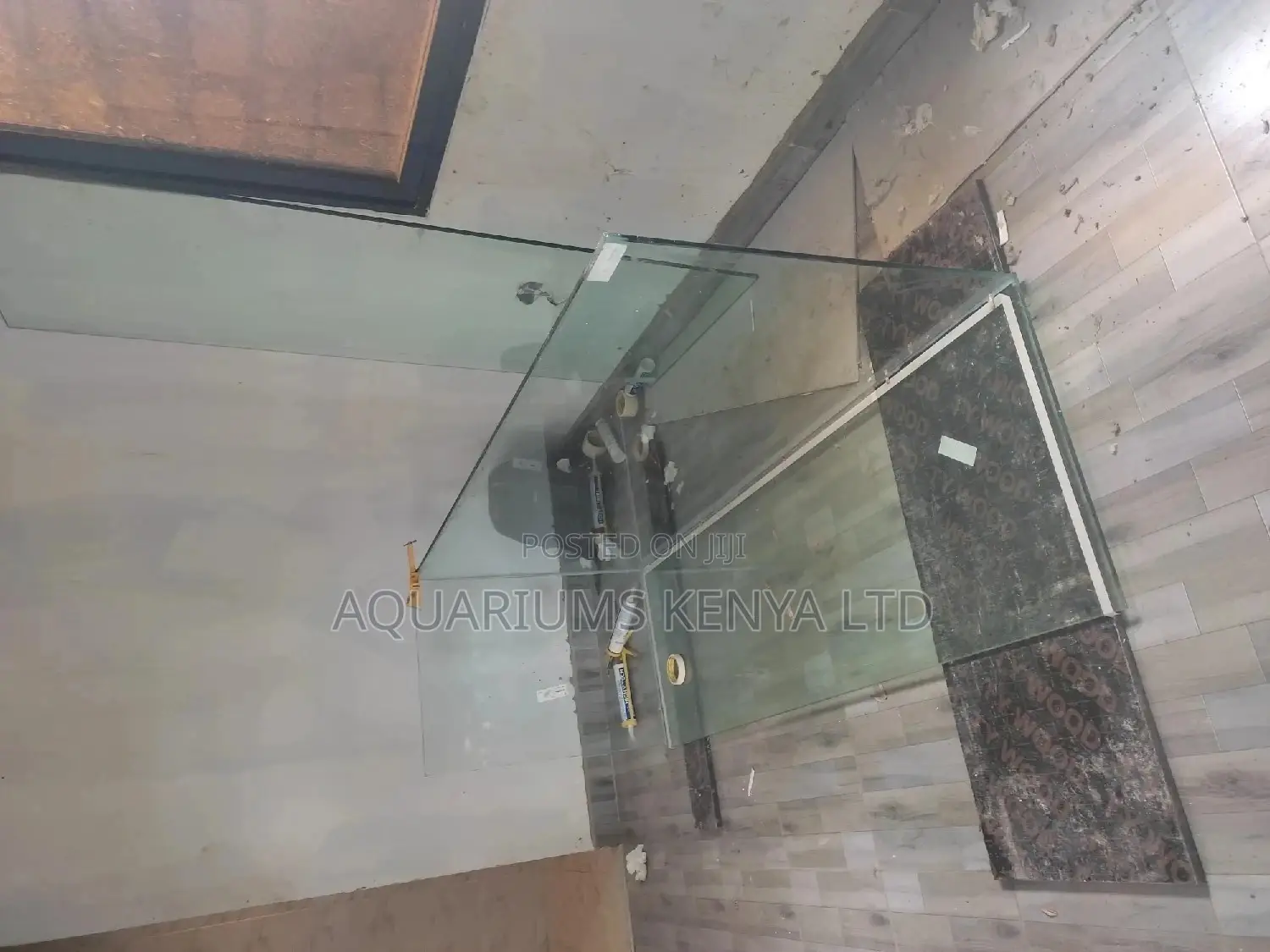 Custom Made Aquarium to Size on Site - In Built