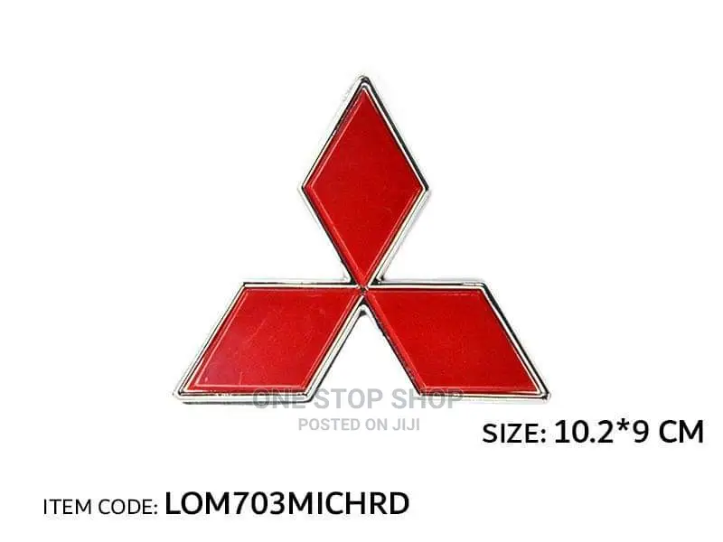 Red Mitsubishi Replacement Logo (Different Sizes and Color)