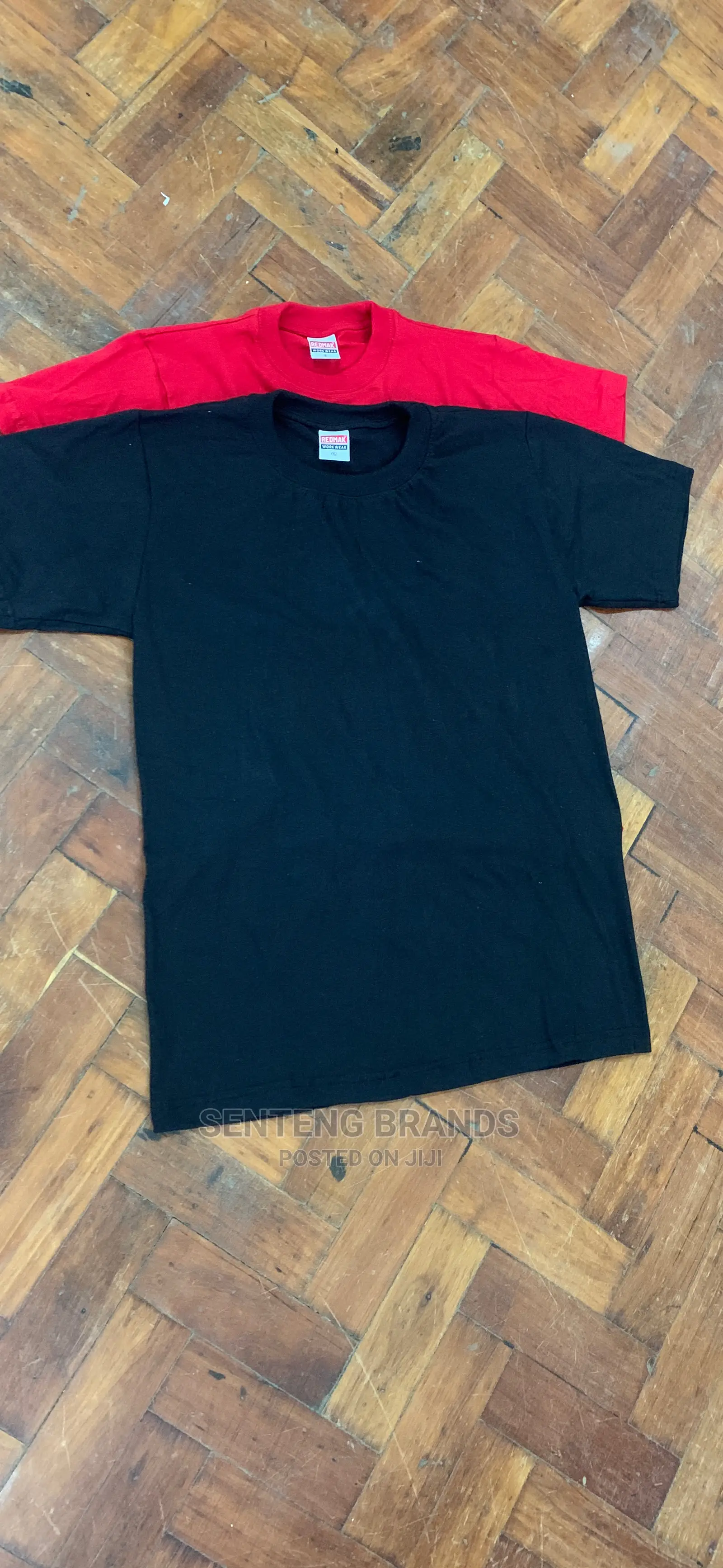 Black and Red Round Neck Tshirts
