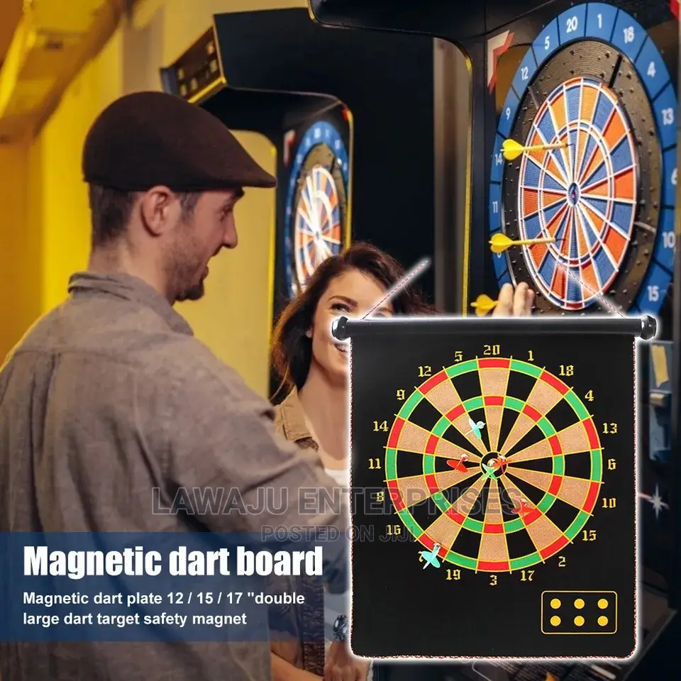 Velvet Roll Up Magnetic Darts Board