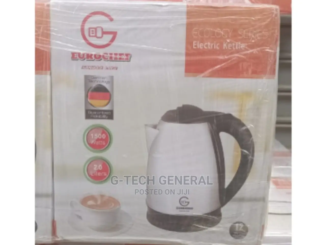 Eurochef Stainless Steel Automatic 2l Electric Kettle