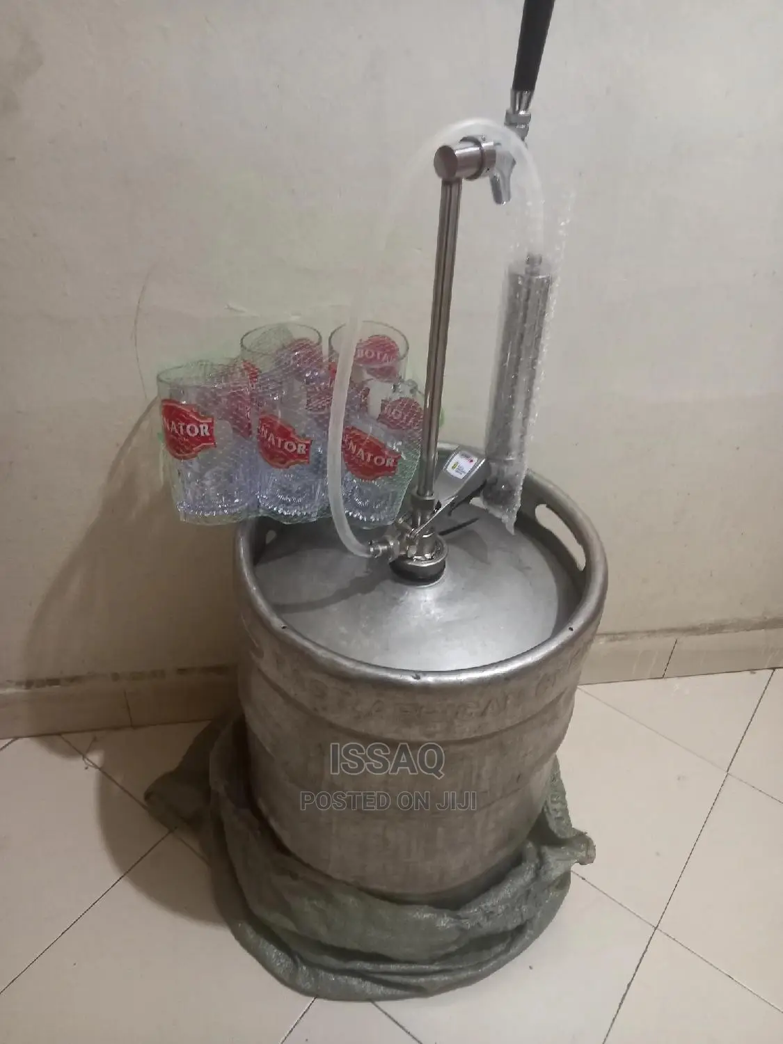 Keg Barrel + New Pump + 6 Senator Cups
