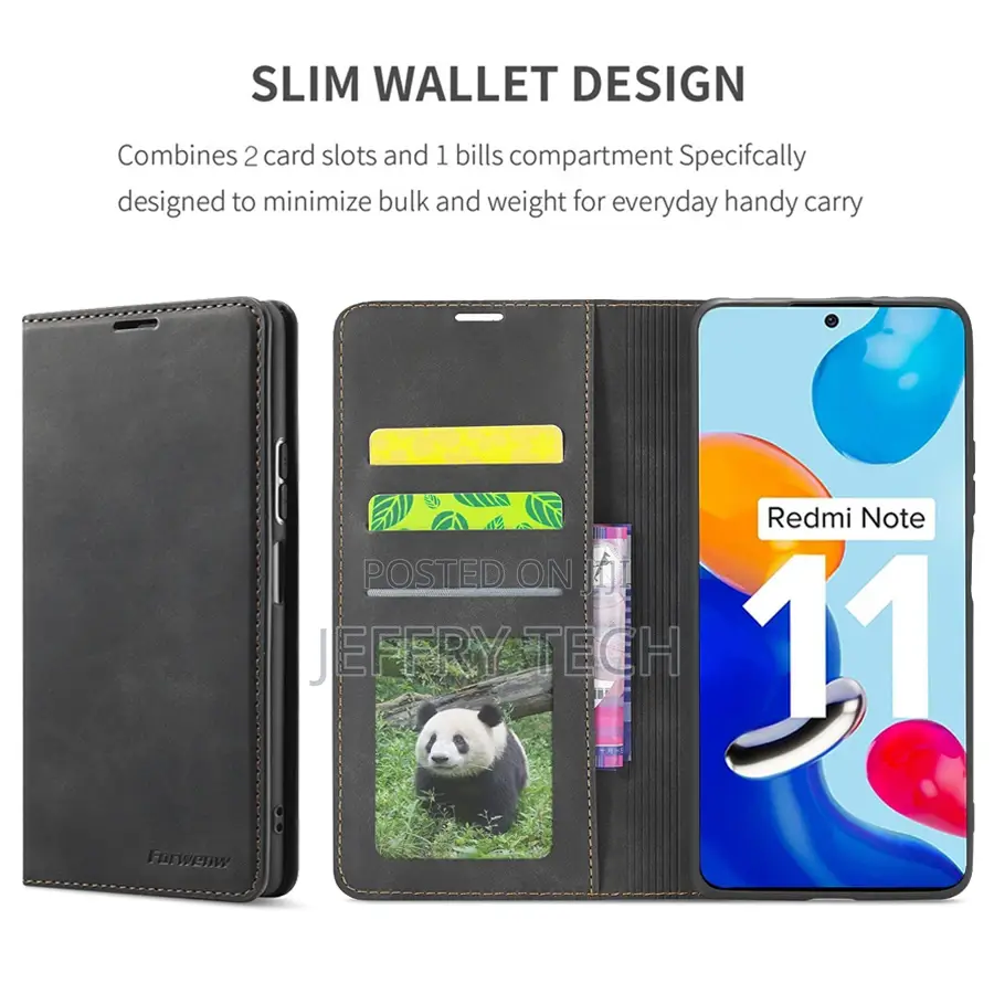 Xiaomi Redmi 12C Luxury Retro Flip Leather Wallet Card Stand