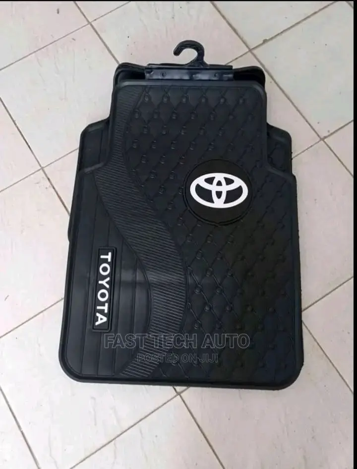 Toyota Black and White Floor Mat
