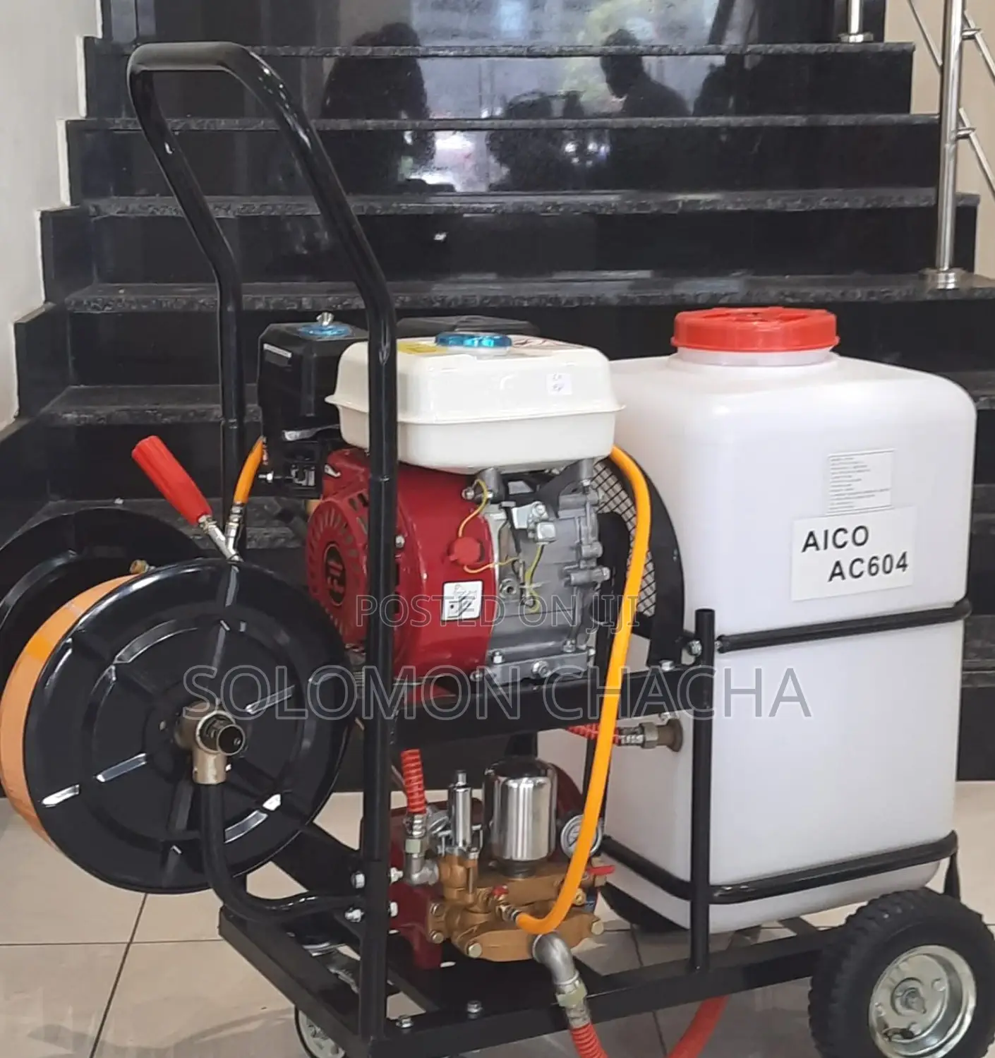Aico Japan Trolley Sprayer With Tank 60litres Engine 7hp