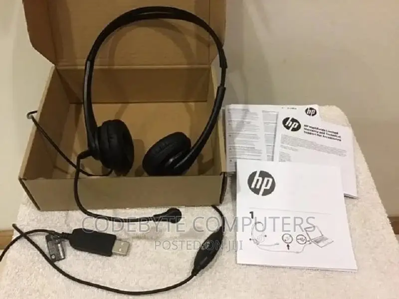 HP Stereo USB Headset Black