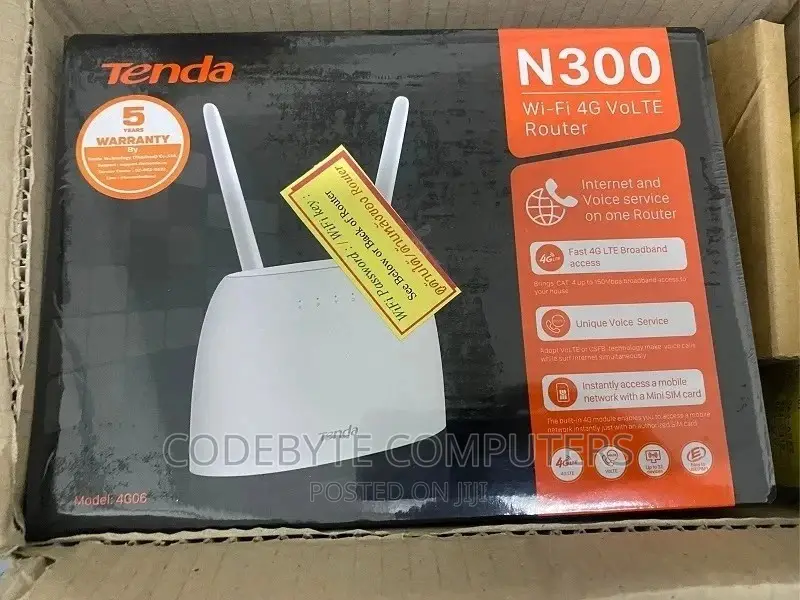 Tenda 4G06 4G Wifi Router Simcard Router