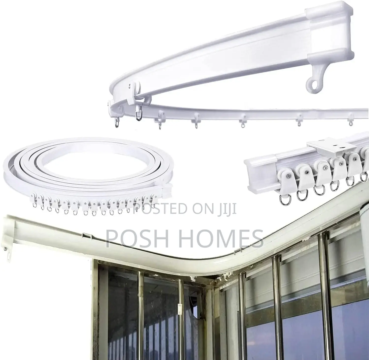 6m Bendable Curtain Rails