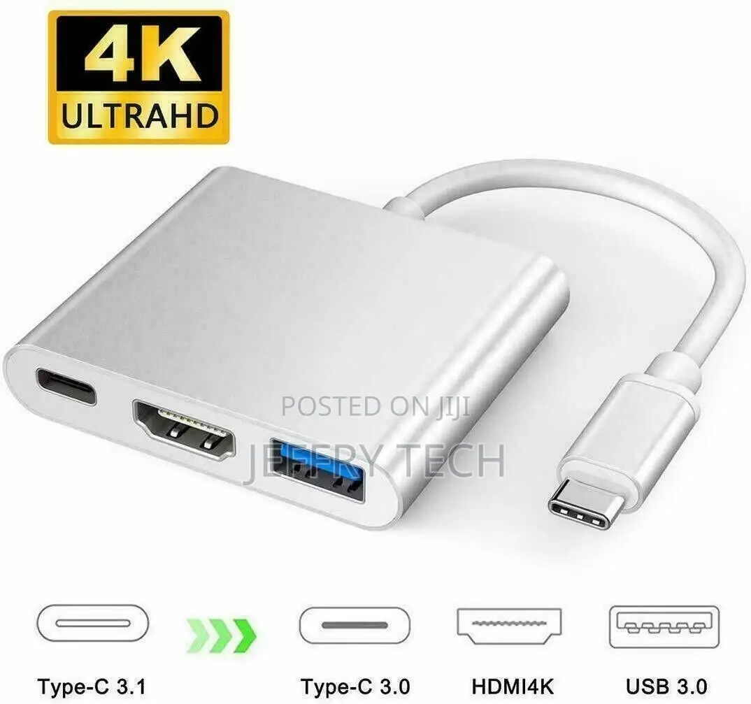 3in1 Type C to USB and Type C to Type C Hub Adapter USB-C