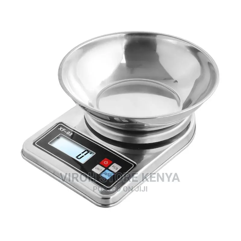 Small Digital Scale With Bowl 5kgs Stainless Steel